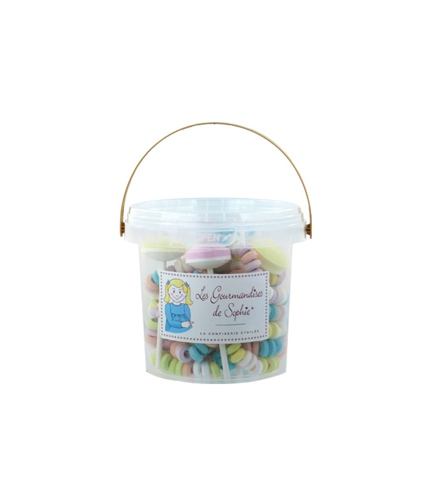 Petit seau de colliers et sucettes Dextrose - 220 Grs - LES GOURMANDISES DE SOPHIE Petit seau de colliers et sucettes Dextrose - 220 Grs - LES GOURMANDISES DE SOPHIE