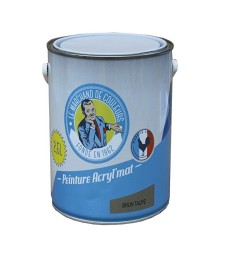 Peinture acrylique - Murs et plafonds - Mat - Gris Galet - 2.5 L - ONIP