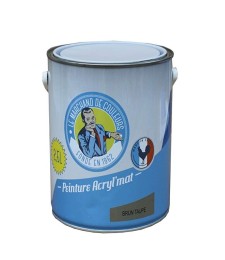 Peinture acrylique - Murs et plafonds - Mat - Brun pleurote - 2.5 L - ONIP
