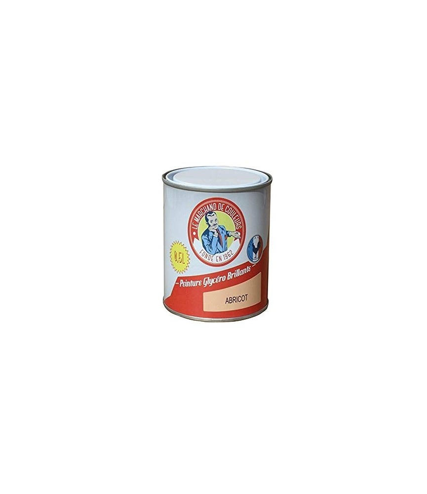 Peinture Glycéro - Bois / Métal - Brillante - Abricot - 0.5 L - ONIP Peinture Glycéro - Bois / Métal - Brillante - Abricot - 0.5 L - ONIP