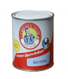 Peinture Glycéro - Bois / Métal - Brillante - Bleu Océan - 0.5 L - ONIP