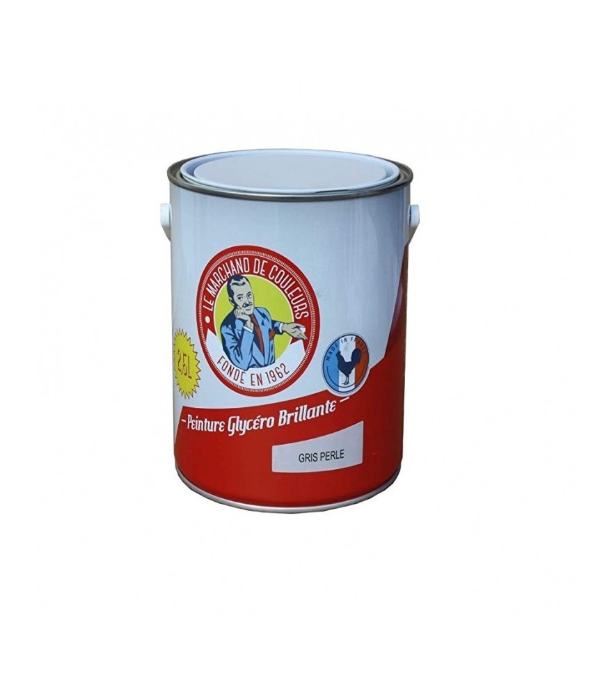 Peinture Glycéro - Bois / Métal - Brillante - Gris perle - 2.5 L - ONIP Peinture Glycéro - Bois / Métal - Brillante - Gris perle - 2.5 L - ONIP