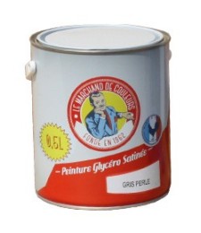 Peinture Glycéro - Bois / Métal - Satinée - Gris perle - 0.5 L - ONIP
