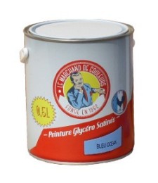 Peinture Glycéro - Bois / Métal - Satinée - Bleu Océan - 0.5 L - ONIP