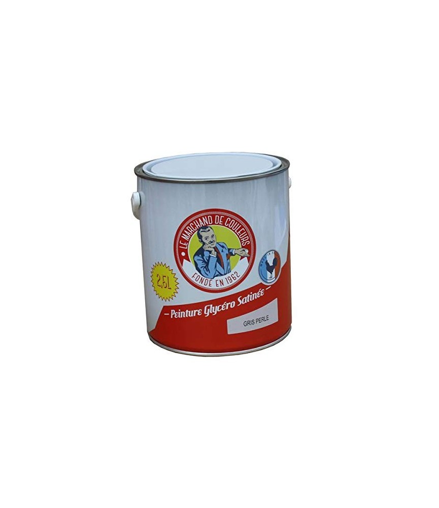 Peinture Glycéro - Bois / Métal - Satinée - Gris perle - 2.5 L - ONIP Peinture Glycéro - Bois / Métal - Satinée - Gris perle - 2.5 L - ONIP