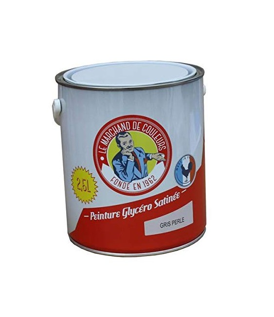 Peinture Glycéro - Bois / Métal - Satinée - Gris perle - 2.5 L - ONIP