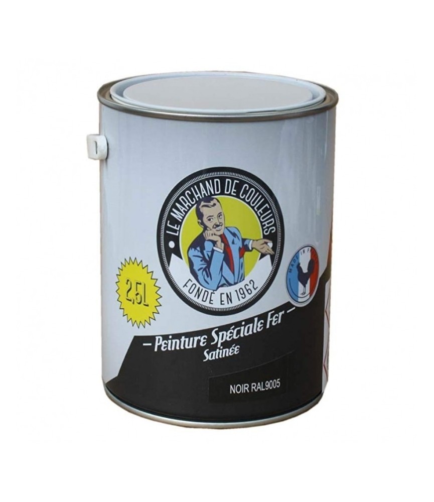 Peinture Spécial Fer - Satinée - Noir - 2.5 L - ONIP
