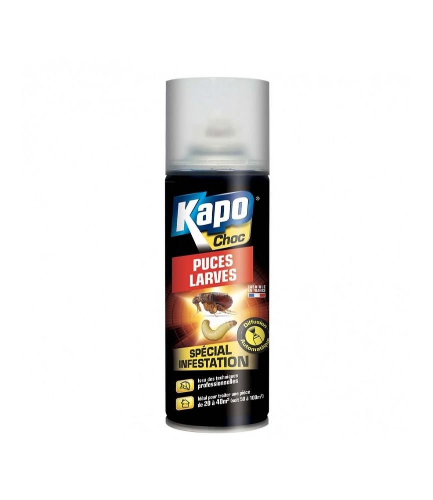 Aérosol spécial infestation puces et larves - 200 ml - KAPO Aérosol spécial infestation puces et larves - 200 ml - KAPO