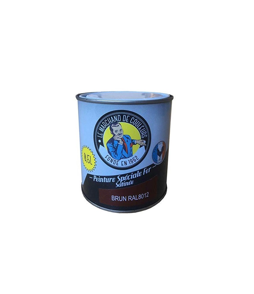 Peinture Spécial Fer - Satinée - Brun - 0.5 L - ONIP