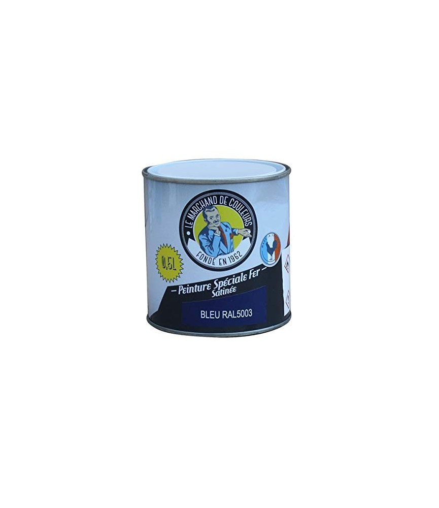 Peinture Spécial Fer - Satinée - Bleu - 0.5 L - ONIP
