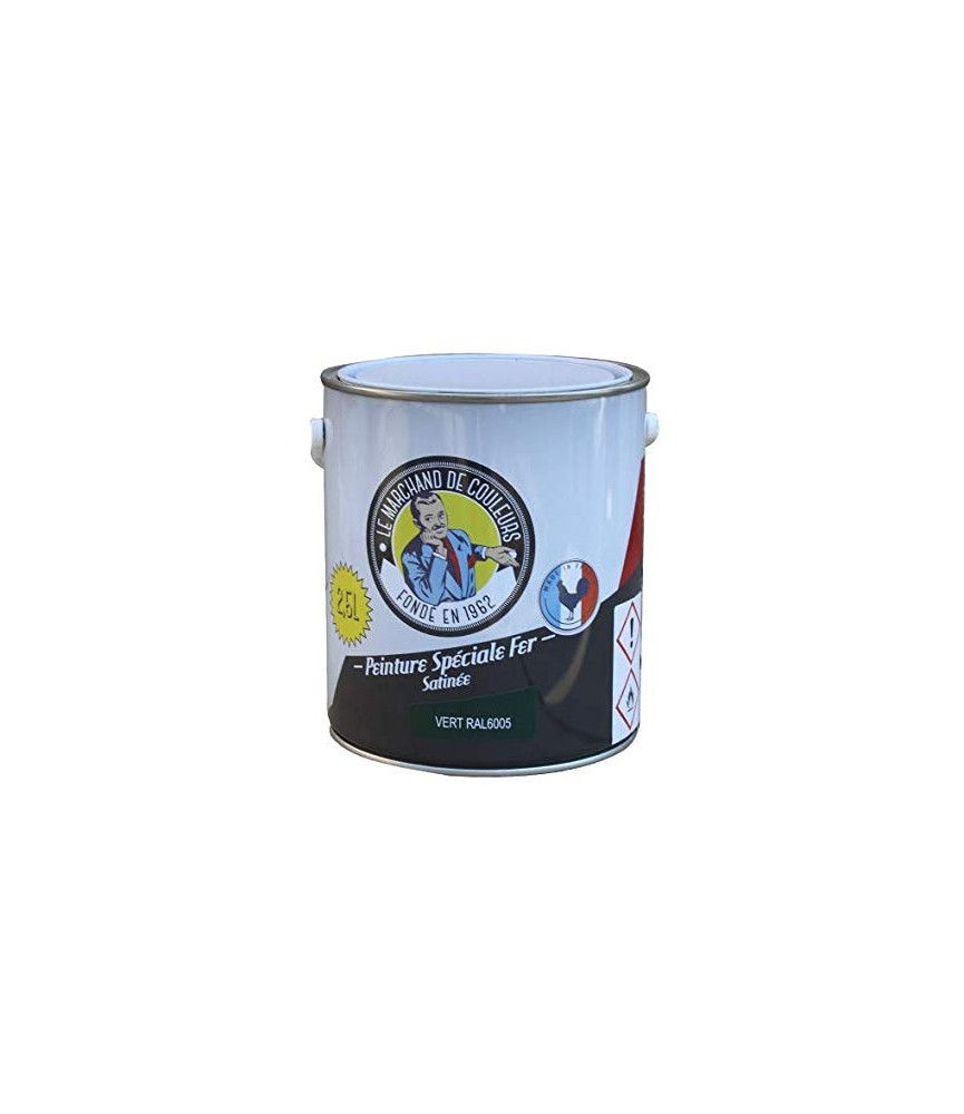 Peinture Spécial Fer - Satinée - Vert mousse - 2.5 L - ONIP