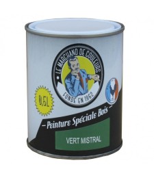 Peinture Spécial Bois - Satinée - Vert mistral - 0.5 L - ONIP