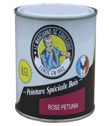 Peinture Spécial Bois - Satinée - Rose pétunia - 0.5 L - ONIP