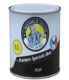 Peinture Spécial Bois - Satinée - Noir - 0.5 L - ONIP