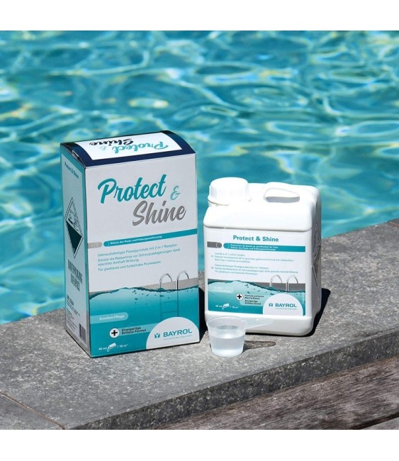 Protection du bassin et clarification de l'eau - 2 en 1 - Protect & Shine - 2 L - BAYROL