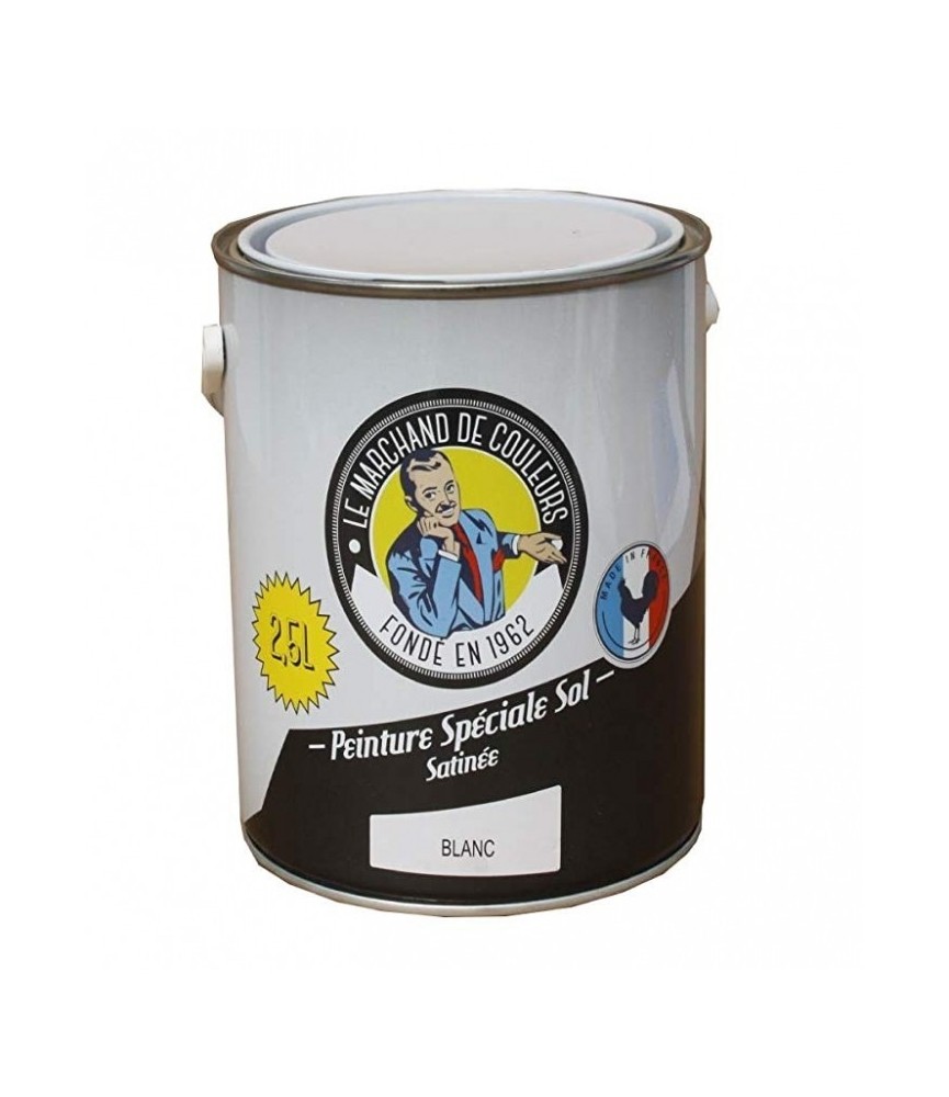 Peinture Spécial Sol - Satinée - Blanc - 2.5 L - ONIP Peinture Spécial Sol - Satinée - Blanc - 2.5 L - ONIP