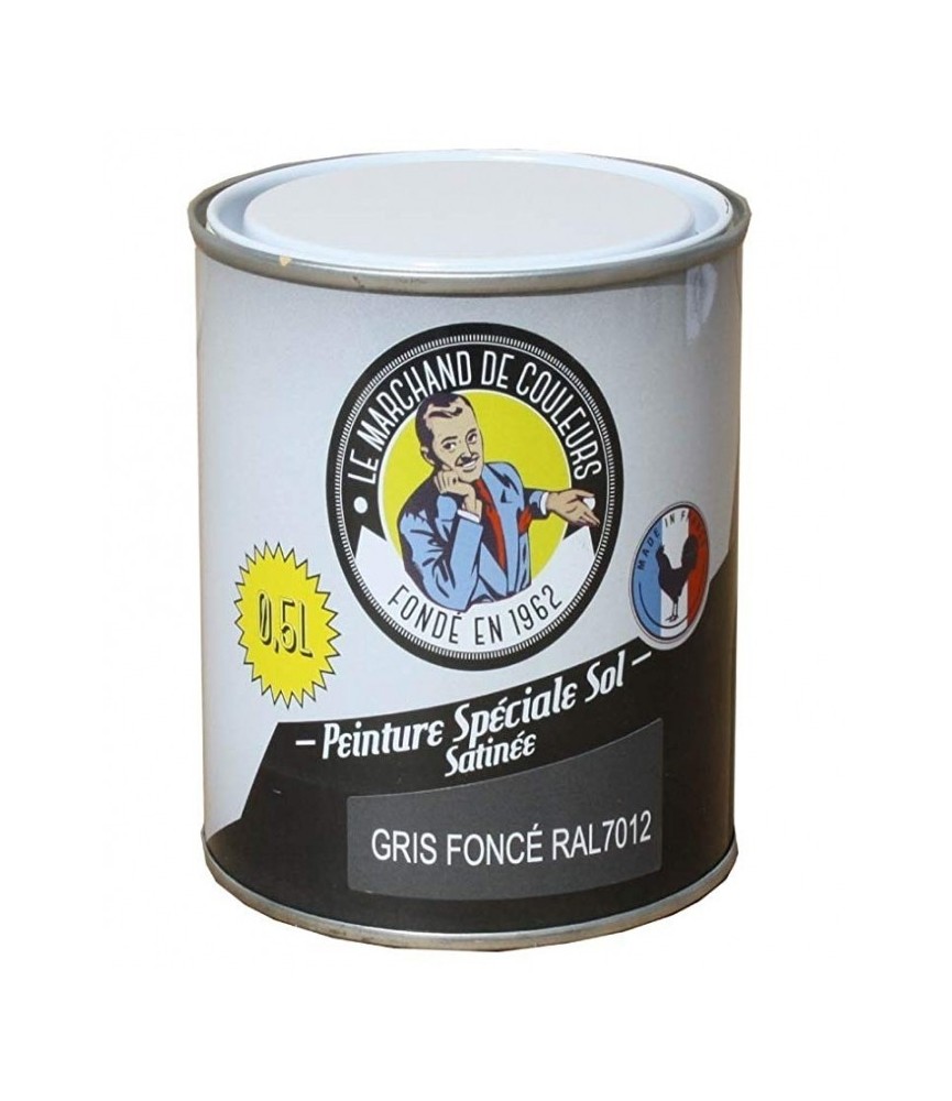 Peinture Spécial Sol - Satinée - Gris foncé - 0.5 L - ONIP