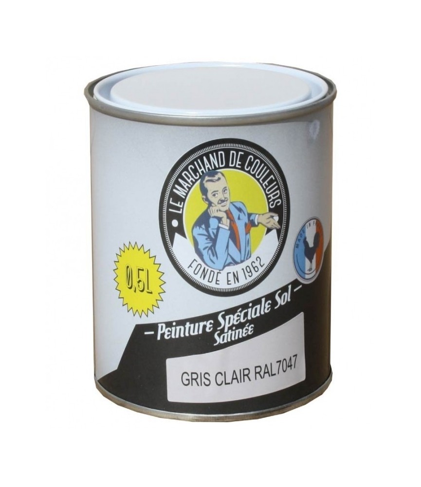 Peinture Spécial Sol - Satinée - Gris clair - 0.5 L - ONIP Peinture Spécial Sol - Satinée - Gris clair - 0.5 L - ONIP