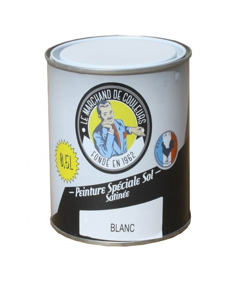 Peinture Spécial Sol - Satinée - Blanc - 0.5 L - ONIP