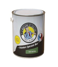 Peinture Spécial Bois - Satinée - Vert mistral - 2.5 L - ONIP