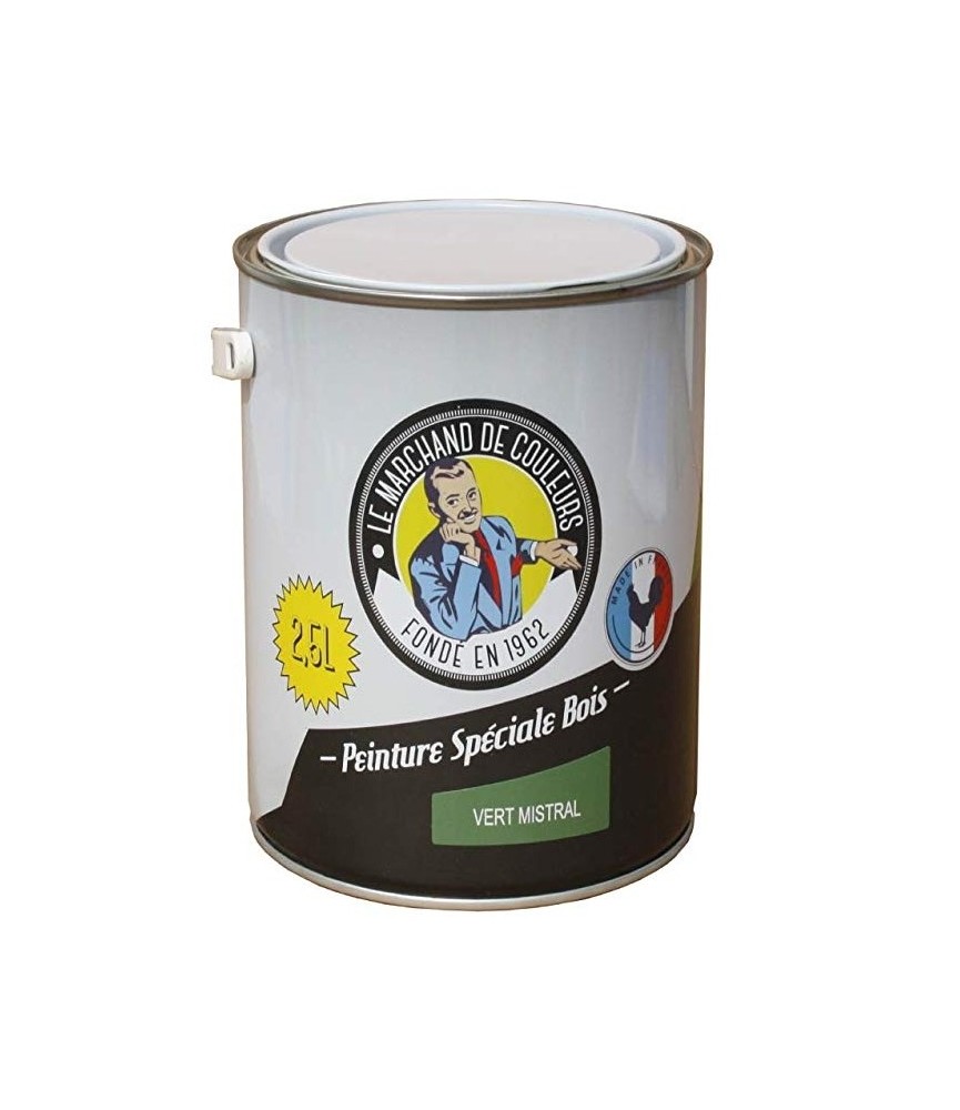 Peinture Spécial Bois - Satinée - Vert mistral - 2.5 L - ONIP