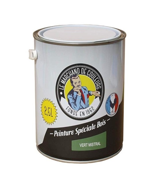 Peinture Spécial Bois - Satinée - Vert mistral - 2.5 L - ONIP