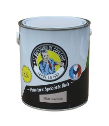 Peinture Spécial Bois - Satinée - Brun charbon - 2.5 L - ONIP