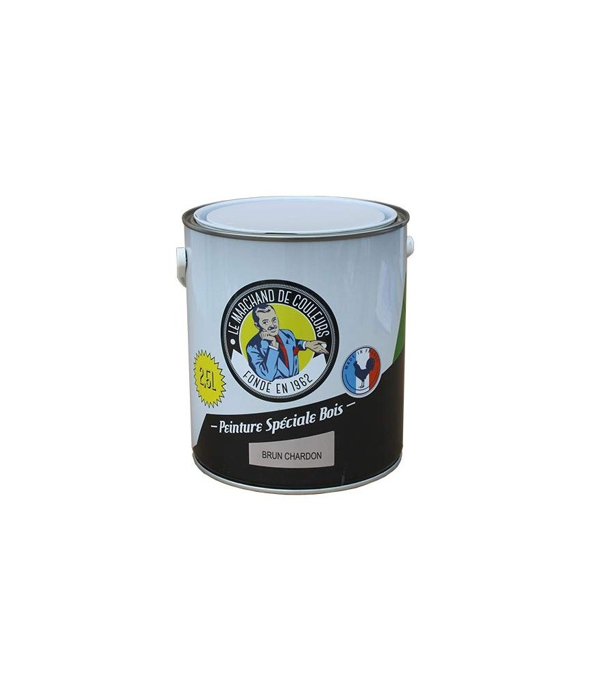 Peinture Spécial Bois - Satinée - Brun charbon - 2.5 L - ONIP