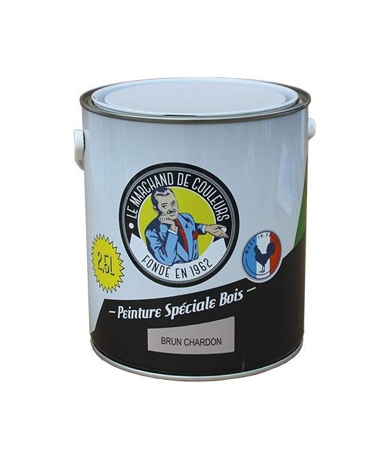 Peinture Spécial Bois - Satinée - Brun charbon - 2.5 L - ONIP