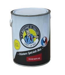 Peinture Spécial Bois - Satinée - Rouge marilyne - 2.5 L - ONIP
