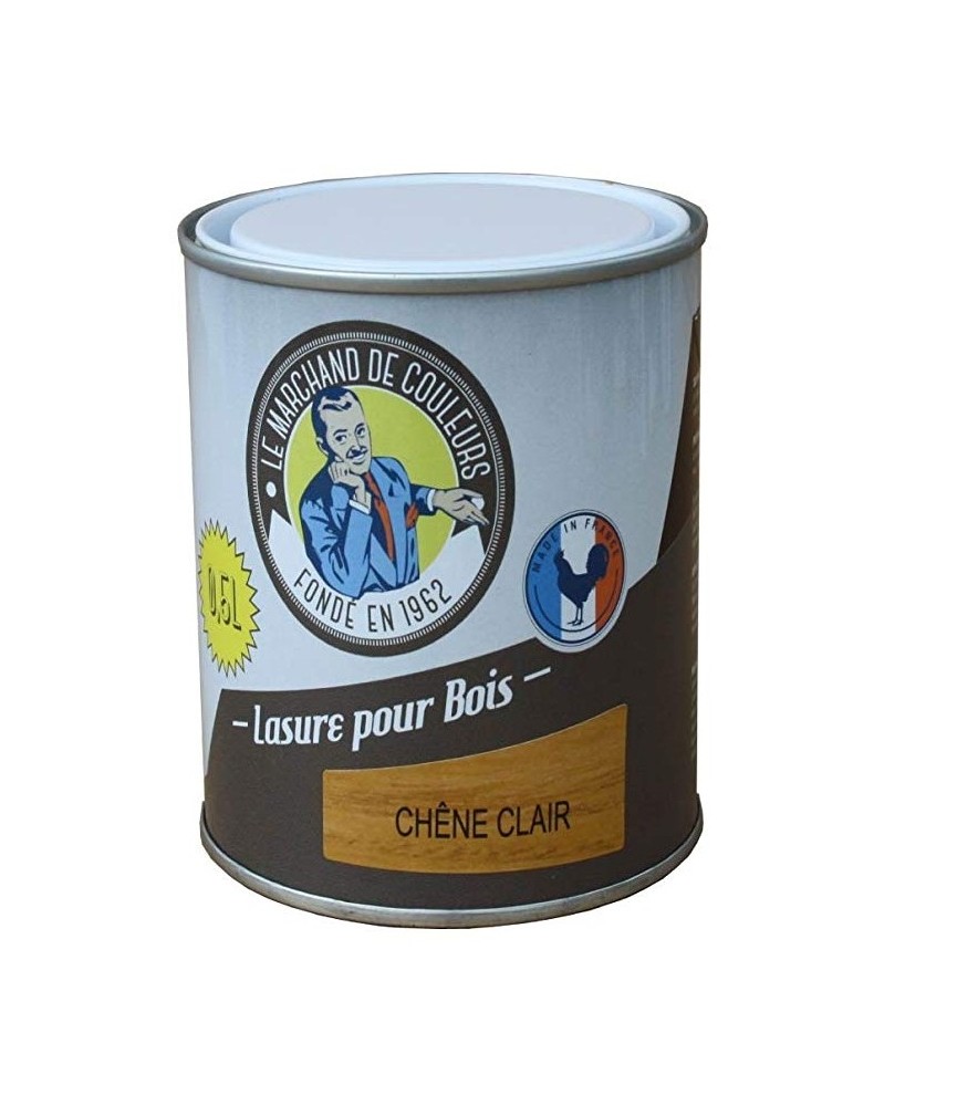 Lasure acrylique pour Bois - Teinte chêne clair - 0.5 L - ONIP