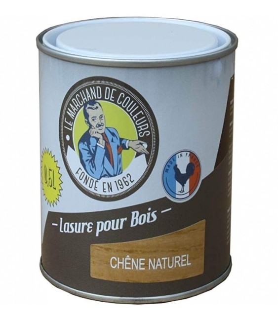 Lasure acrylique pour Bois - Teinte chêne naturel - 0.5 L - ONIP