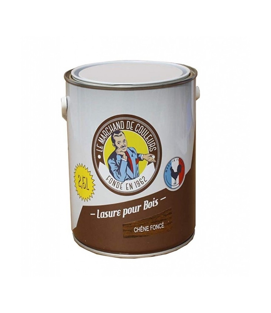 Lasure acrylique pour Bois - Teinte Chêne foncé - 2.5 L - ONIP