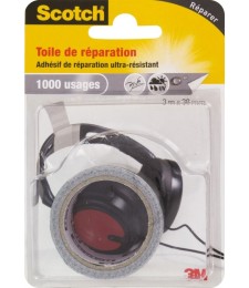 Toile adhésive de réparation - 3 M - Gris - SCOTCH