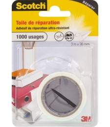 Toile adhésive de réparation - 3 M - Blanc - SCOTCH