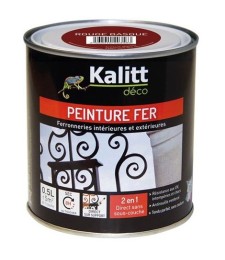 Peinture spécial Fer - Rouge basque - Brillant - 0.5 L - KALITT
