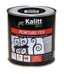 Peinture spécial Fer - Noir - Mat - 0.5 L - KALITT
