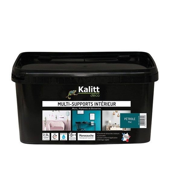 Peinture multi-supports - Intérieur - Mat - Pétrole - 2.5 L - KALITT