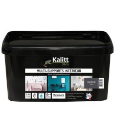 Peinture multi-supports - Intérieur - Satin - Carbone - 2.5 L - KALITT