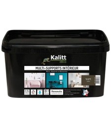 Peinture multi-supports - Intérieur - Satin - Taupe - 2.5 L - KALITT