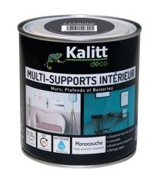 Peinture multi-supports - Intérieur - Satin - Carbone - 0.5 L - KALITT
