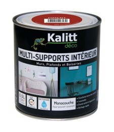 Peinture multi-supports - Intérieur - Satin - Piment - 0.5 L - KALITT