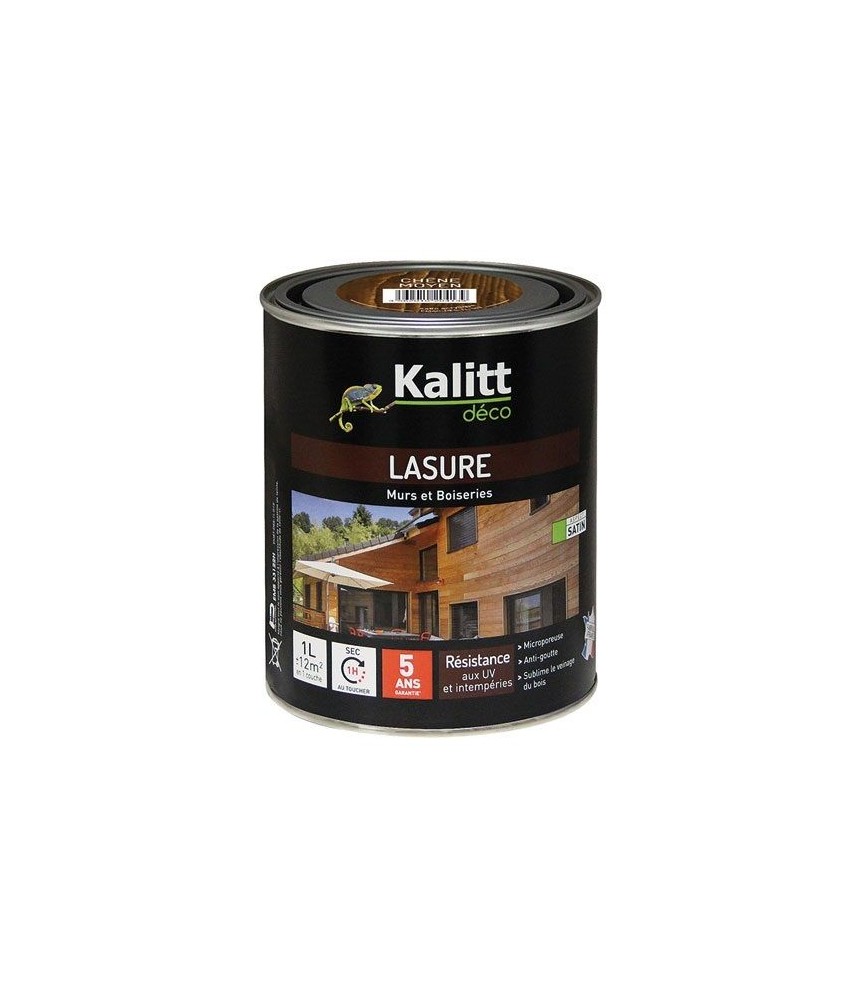Lasures Les Modernes - Murs et boiseries - Chêne Moyen - 1 L - KALITT Lasures Les Modernes - Murs et boiseries - Chêne Moyen - 1 L - KALITT