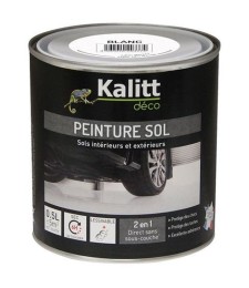 Peinture Spécial sol - Satin - Blanc - 0.5 L - KALITT