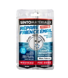 Résine Materiaux repare faience BLANC BRILLANT 30 gr - SINTO MATERIAUX