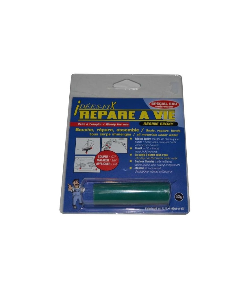 Résine epoxy spécial eau - Répare à vie - 50 Grs - MAXITECH