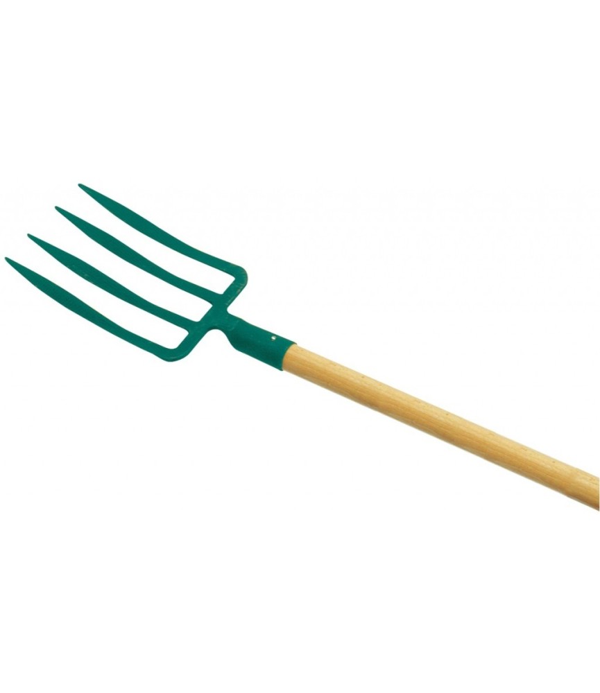 Fourche à bécher - 25 cm - Avec manche - CAP VERT Fourche à bécher - 25 cm - Avec manche - CAP VERT