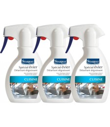 Détartrant et dégraissant - Spécial évier - 250 ml - Lot de 3 - STARWAX