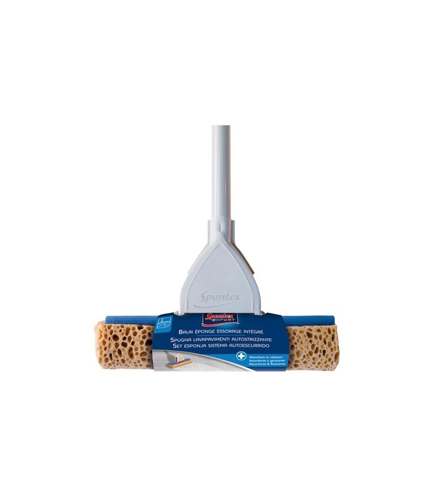 Balai éponge essorage avec manche - SPONTEX Balai éponge essorage avec manche - SPONTEX