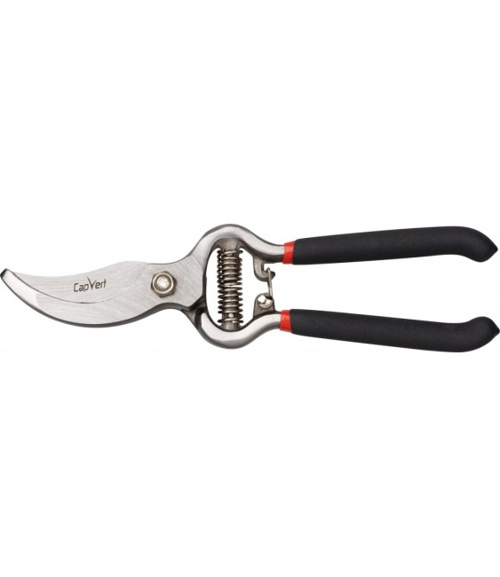 Sécateur traditionnel - 20 cm - Acier sémenté - CAP VERT